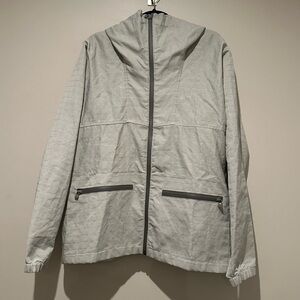 Rains Gray Quilted Raincoat